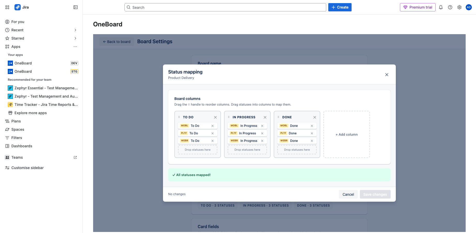 jira mapping example